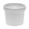 Pactiv Paper Round Food Container/Lid Combo, 12oz, 3.75"d x 3h", White, PK250 PK D12RBLD - alternate 1